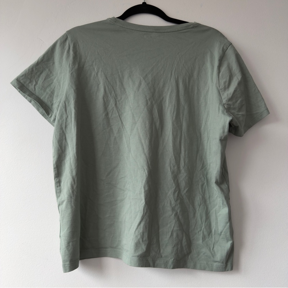 Lands' End Womens Sage Crew Neck T-Shirt - Picture 5 of 5